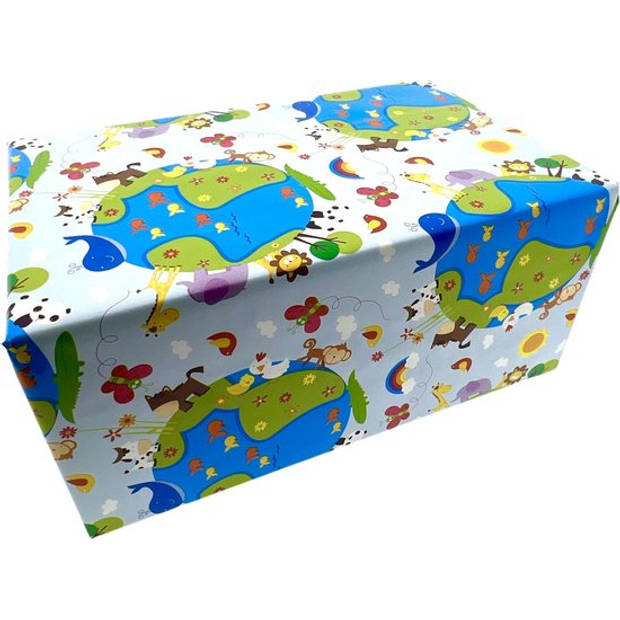 Baby Geboorte Cadeaupapier Inpakpapier Jongen & Meisje - 5 Rollen - 200 x 70 cm