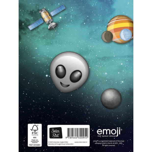 Vriendenboek - Emoji Space Monkey - Hardcover - 80 Pagina's