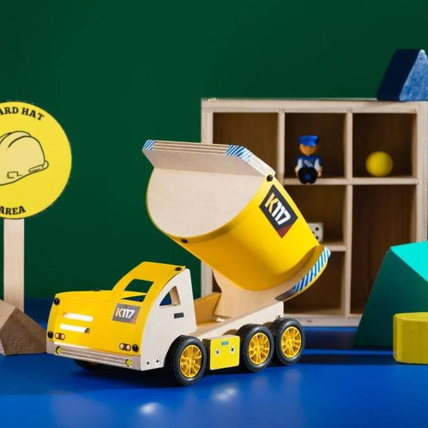 Stanley DIY Kiepwagen - Bouw Speelgoed - 24 x 10,4 x 17,4 CM - Complete Set - Hout - Geel