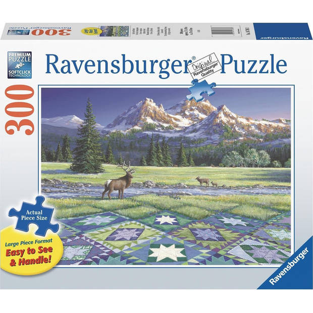 Ravensburger puzzel Quilt met hert 300st