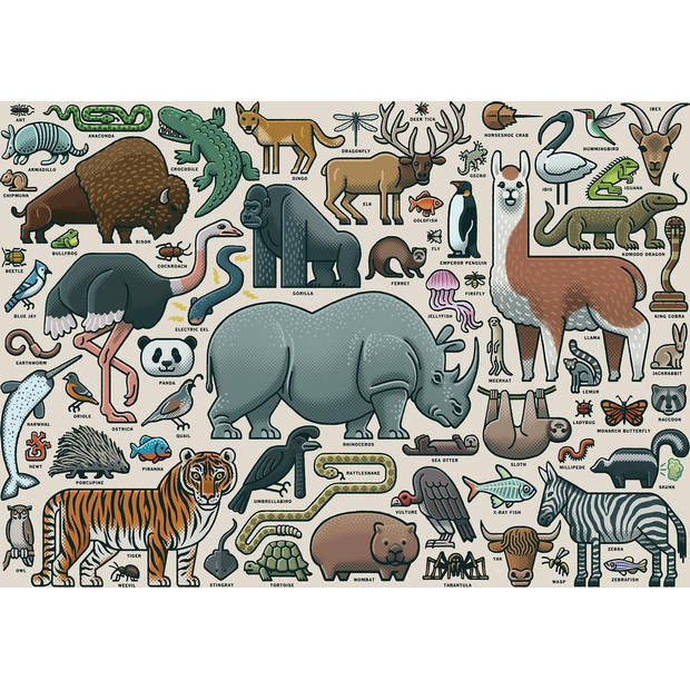 Ravensburger puzzel Wilde dieren 1000st