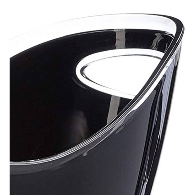 BarCraft drankkoeler 12 liter 23 x 40 cm acryl zwart