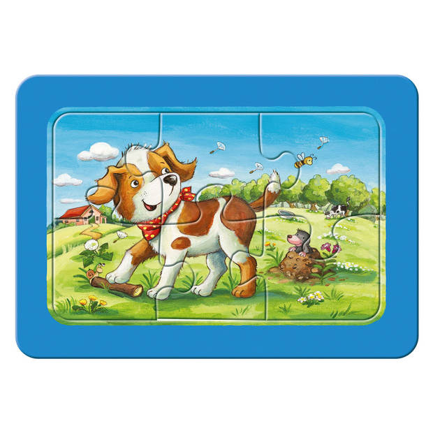 Ravensburger Mijn dierenvriendjes - My First puzzels - 3x6 stukjes - kinderpuzzel