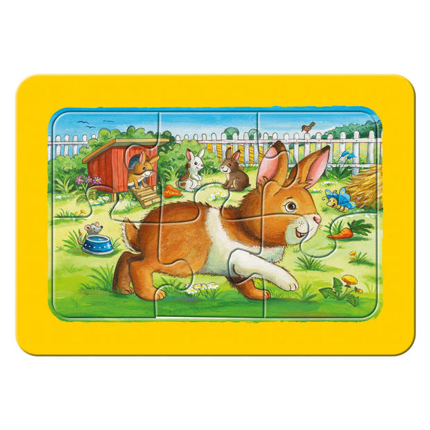 Ravensburger Mijn dierenvriendjes - My First puzzels - 3x6 stukjes - kinderpuzzel