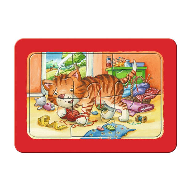 Ravensburger Mijn dierenvriendjes - My First puzzels - 3x6 stukjes - kinderpuzzel