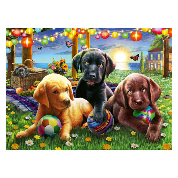 Ravensburger puzzel Honden picknick 100