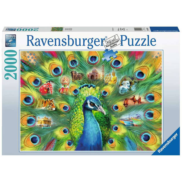 Ravensburger Puzzel Land van de pauw 2000st