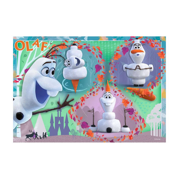 Ravensburger Kinderpuzzel Disney Frozen Iedereen houdt van Olaf - 2 x 12 stukjes