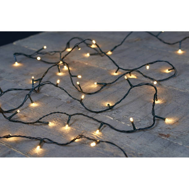 Bellatio Decorations Kerstverlichting - LED - warm wit - 24 meter - Kerstverlichting kerstboom