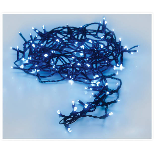 Feestverlichting lichtsnoeren met blauwe led lampjes/lichtjes 9 meter - Kerstverlichting kerstboom
