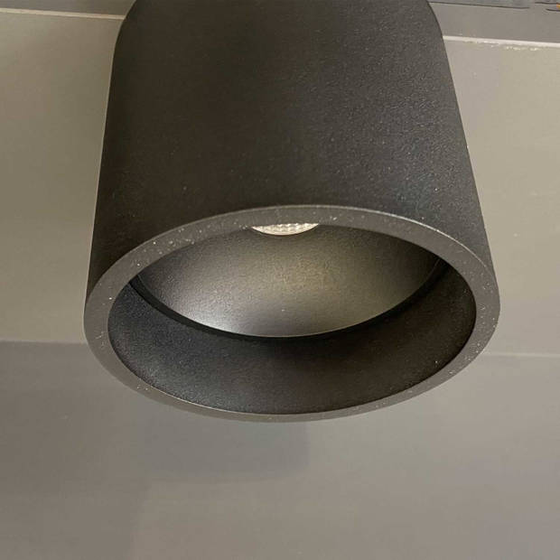 Artdelight Plafondlamp Orleans Ø 11 cm H 10 cm zwart