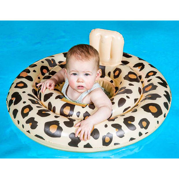 Swim Essentials baby zwemstoel Beige Luipaard - 0-1 jaar