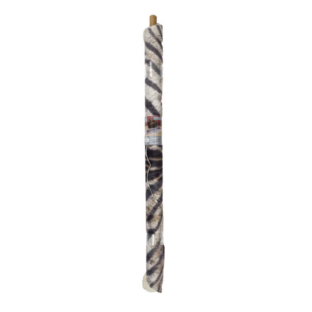 4goodz Vloerkleed Zebra vacht Polyester 120x158 cm - Zwart Wit