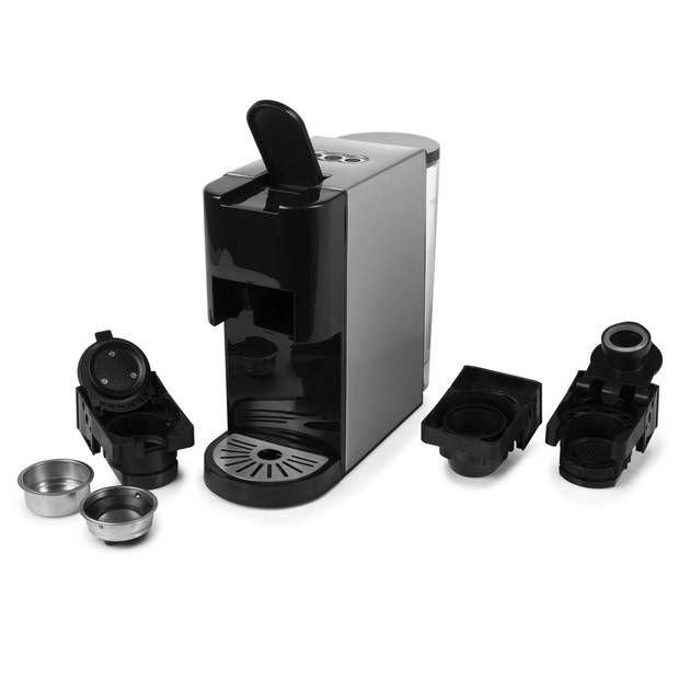 Princess 249450 Multi Capsule Koffiezetapparaat Staal 4-in-1 - 19 bar - geschikt voor meerdere koffiesoorten