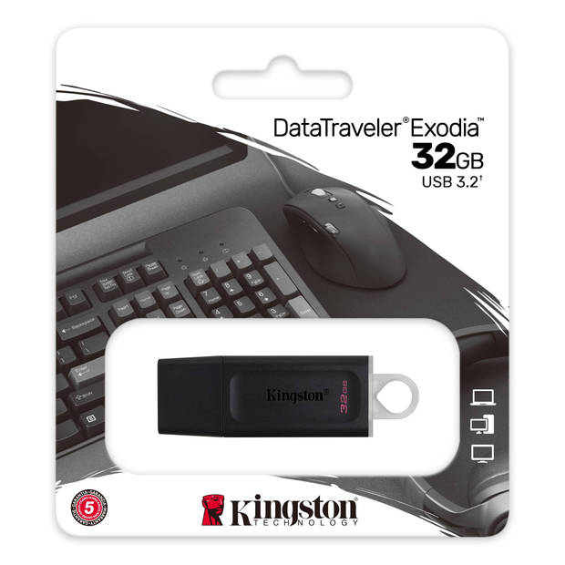 Kingston USB stick opslag van 32 GB - DataTraveler Exodia 32GB USB 3.2 Flash Drive DTX/32GB