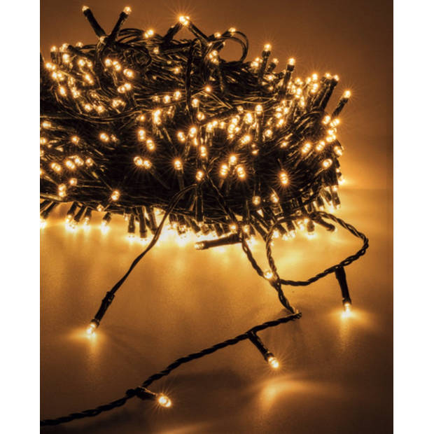 Fedec Kerstverlichting 1.000 led lichtjes op katrol - 25 meter - binnen of buiten