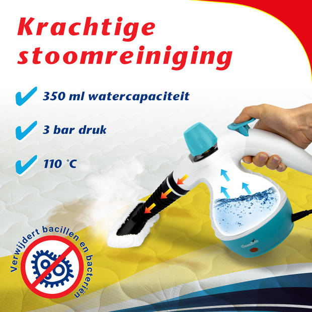 Multifunctionele Handstoomreiniger - 10-delig