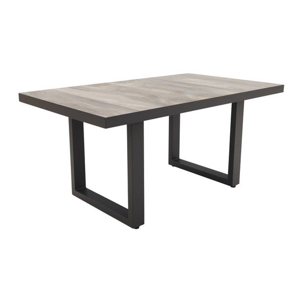 VDG Darwin lounge dining tafel 140 x 85 cm. - antraciet