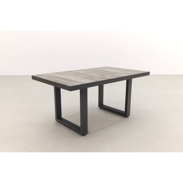 VDG Darwin lounge dining tafel 140 x 85 cm. - antraciet