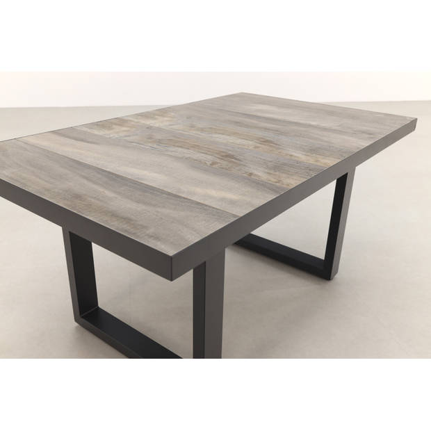 VDG Darwin lounge dining tafel 140 x 85 cm. - antraciet