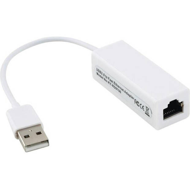 Brauch Ethernet Adapter – Ethernet kabel naar USB – Hoge snelheid – Windows, Macbook, Linux, Nintendo Switch