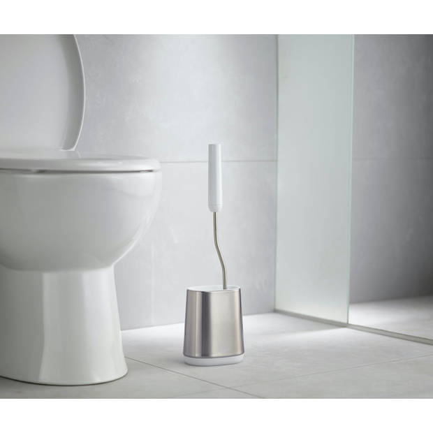 Joseph Joseph - Flex Lite Toiletborstel - Kunststof - Zilver