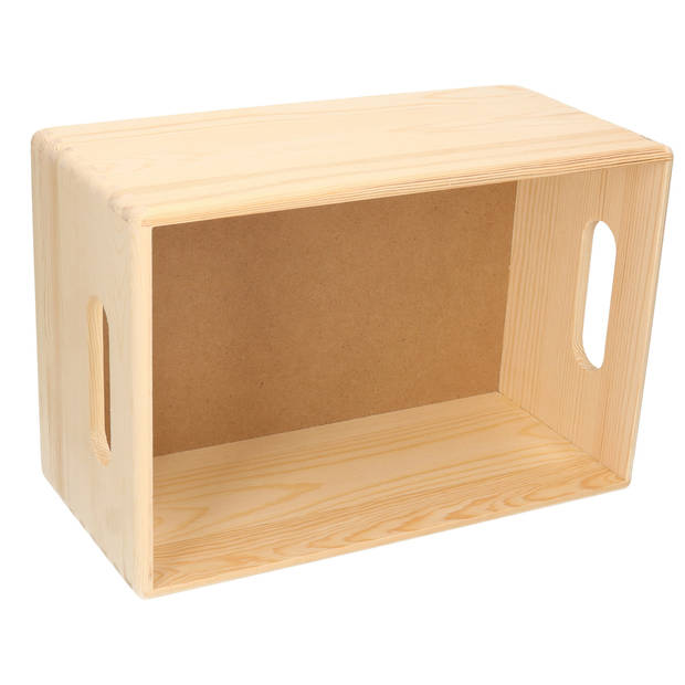 1x Houten opslag/bewaar kistje met inzettray en vakverdeling 30 x 20 cm - Opbergkisten