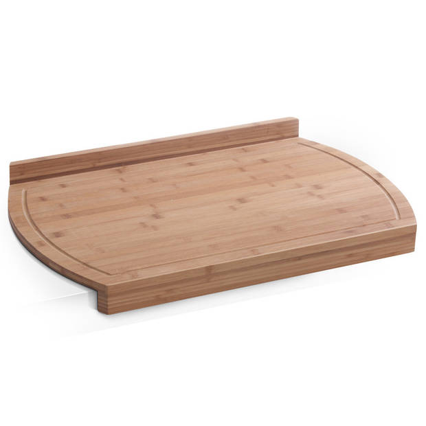 Rechthoekige bamboe houten snij/serveerplank 58 cm - Snijplanken