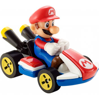 Hot Wheels raceauto Mario Kart Standard 8 cm 1:64 blauw/rood