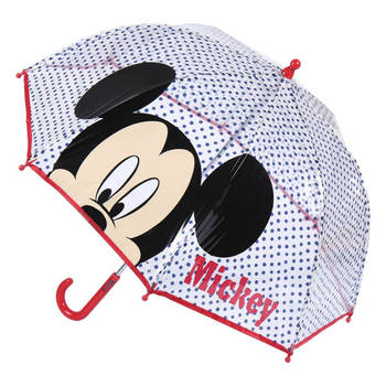 Disney Mickey Mouse paraplu - voor kinderen - blauw - D71 cm - Paraplu's