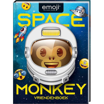 Vriendenboek - Emoji Space Monkey - Hardcover - 80 Pagina's