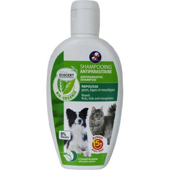 VETOCANIS Biologische anti-vlooien- en tekenshampoo - 200 ml - ECOCERT gecontroleerd - Voor katten en honden