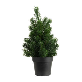 Kunstboom/kunst kerstboom groen 22 cm - Kunstkerstboom