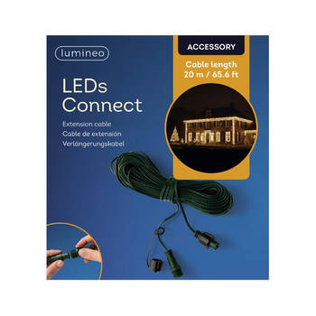 LED's connect Verlengsnoer groen 20m