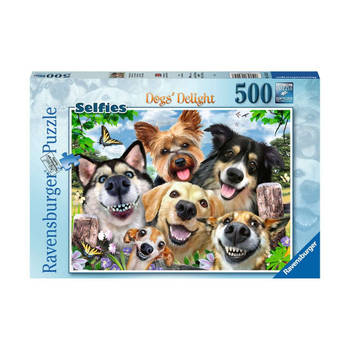 Ravensburger puzzel Vrolijke honden - legpuzzel - 500 stukjes