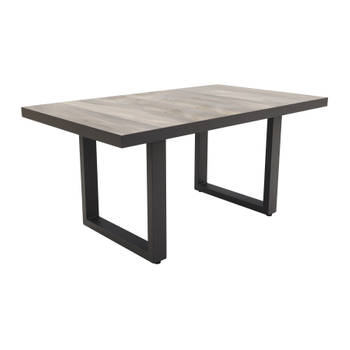 VDG Darwin lounge dining tafel 140 x 85 cm. - antraciet