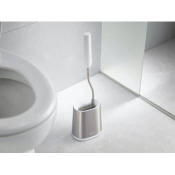 Joseph Joseph - Flex Lite Toiletborstel - Kunststof - Zilver