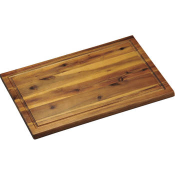 1x Rechthoekige acacia houten snijplanken 26 x 40 cm - Snijplanken