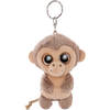 Nici sleutelhanger Monkey Hobson 9 cm polyester beige/bruin