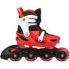 Nijdam inlineskates Rad Racer 82A polyetheen rood/zwart maat 33-36