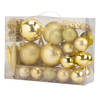 Cosy & Trendy Kerstballen - 53-delig - goud - ornamenten en piek - Kerstbal