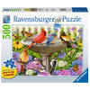 Ravensburger puzzel Bij het vogelbadje