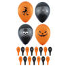 Set van 12x stuks Halloween ballonnen met print 23 cm - Ballonnen