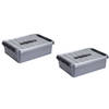 Sunware Opbergbox - 3x - 10 liter - 40 x 30 x 11 cm - kunststof - Opbergbox