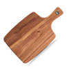 1x Rechthoekige acacia houten snij/serveerplanken 32 cm - Snijplanken