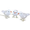 LED acryl figuren vogeltjes 3x 15 cm - kerstverlichting figuur