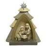 Kinder/kinderkamer kerststal met beelden/figuren 13 x 5 x 15,5 - Kerststallen