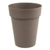 Bloempot Toscane kunststof taupe D44 x H53 cm - Plantenpotten