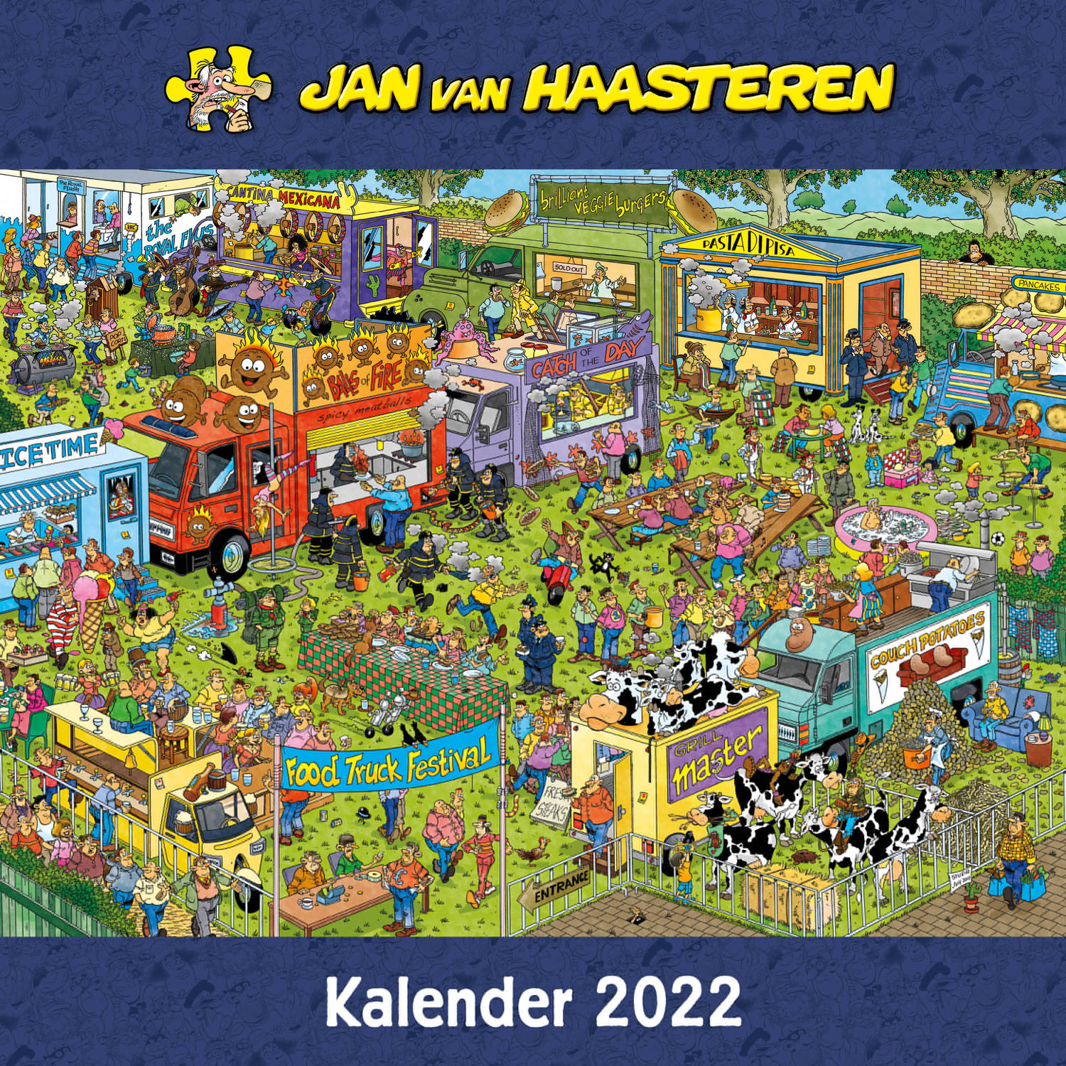 Cartoon kalender Jan Haasteren 30 cm - Jaarkalenders Blokker