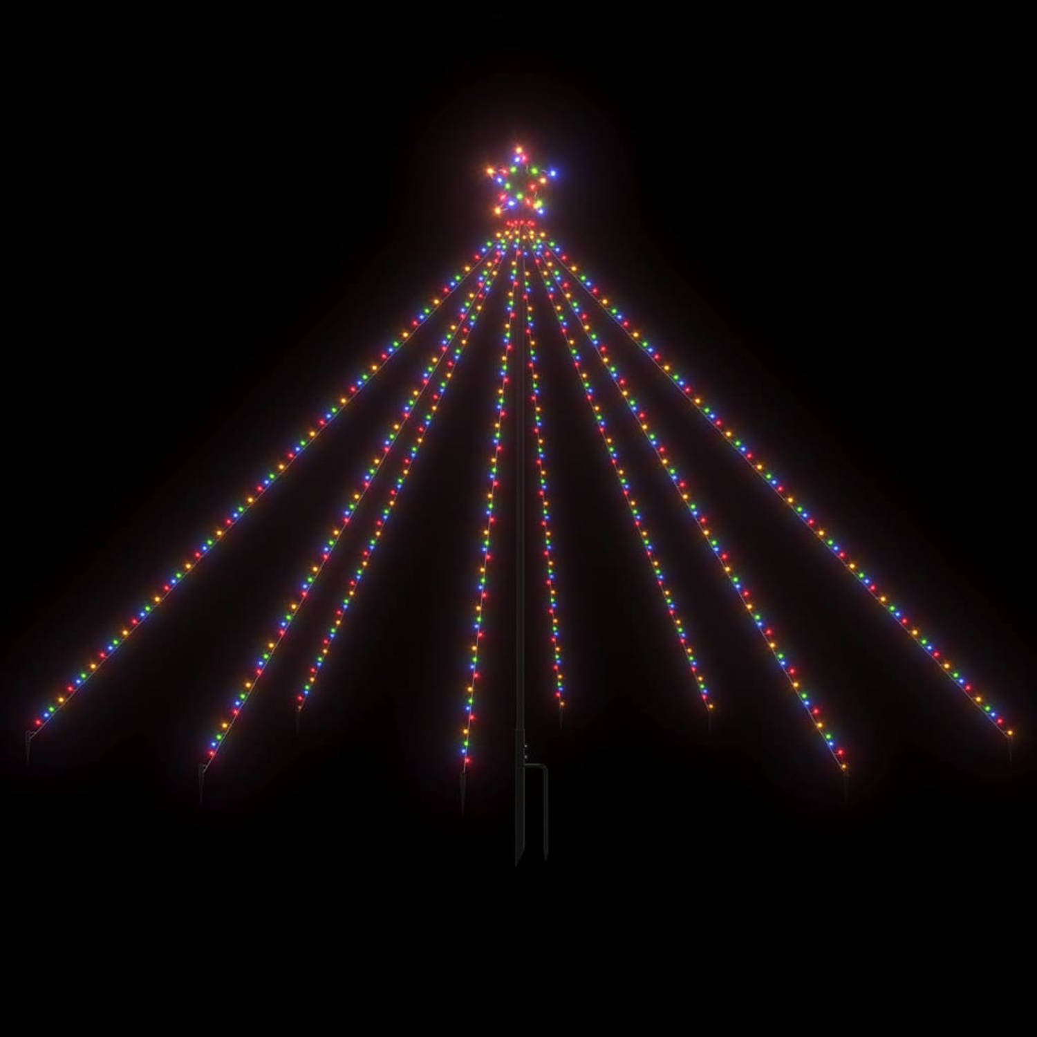 vidaXL Kerstboomverlichting 400 LED's binnen/buiten 2,5 m meerkleurig